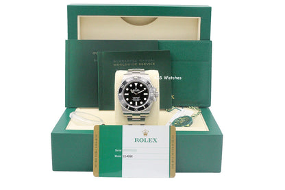 Rolex Submariner 114060 No Date 40MM Ceramic Bezel 2019 Box & Papers