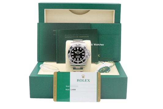 Rolex Submariner 114060 No Date 40MM Ceramic Bezel 2019 Box & Papers