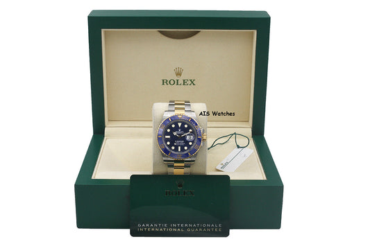 Rolex Submariner 41MM 18k/SS 126613LB SunBurst Blue Dial 2021 Box &Paper