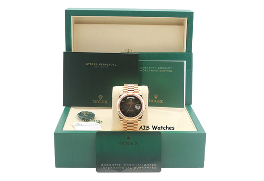 Rolex 228235 DayDate 40MM DD40 Rose Gold Slate Ombré Roman Dial 2026 B&P