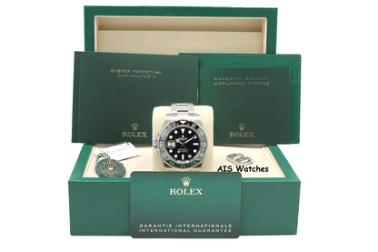 BNIB Rolex GMT Master II 126720VTNR Sprite Lefty Oyster Black / Green B&P
