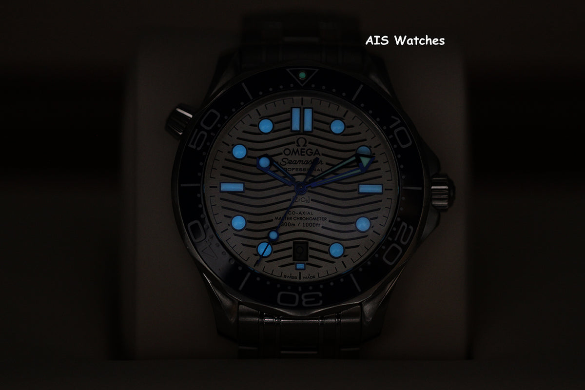 Omega Seamaster 300M SS 42MM Diver White Wave Dial 210.30.42.20.06.001 B&P