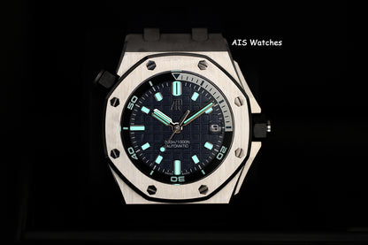 Audemars Piguet 15720ST Royal Oak Offshore Diver Blue Dial 42MM Box & Papers