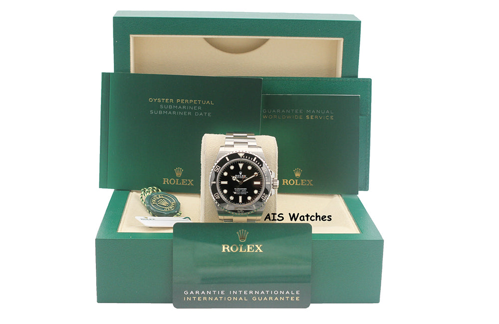 Rolex Submariner Ceramic No Date 124060 41MM 2022 Box & Papers