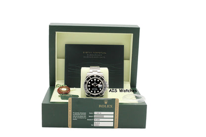 Rolex 116610LN Submariner Date 40MM Black Ceramic Bezel 2013 Box & Papers