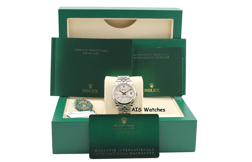 Rolex Ladies DateJust 278274 Silver Dial 31MM Jubilee B&P