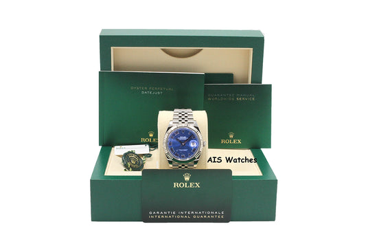 Rolex Datejust 41MM 126334 Blue Roman Dial Jubilee 2025 Box & Papers