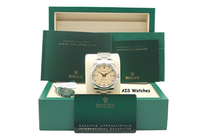BNIB Rolex 134300 Oyster Perpetual 41 MM Beige Dial Box & Paper