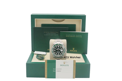 Rolex Submariner 116610LV HULK Green Dial and Ceramic Bezel 2016 Box & Paper