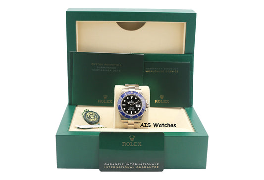 Rolex Submariner Ceramic 126619LB 18K White Gold Blue Bezel 2022 B&P