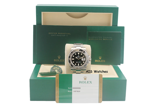Rolex 116710LN GMT Master II Black Ceramic Insert 2016 Box & Papers
