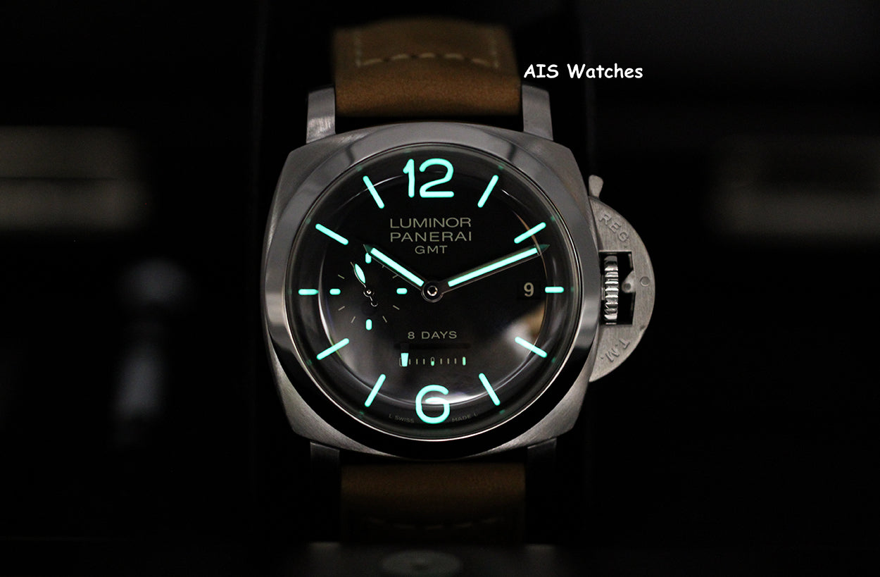 Panerai PAM 233 Luminor 1950 44MM 8 Days GMT B&P