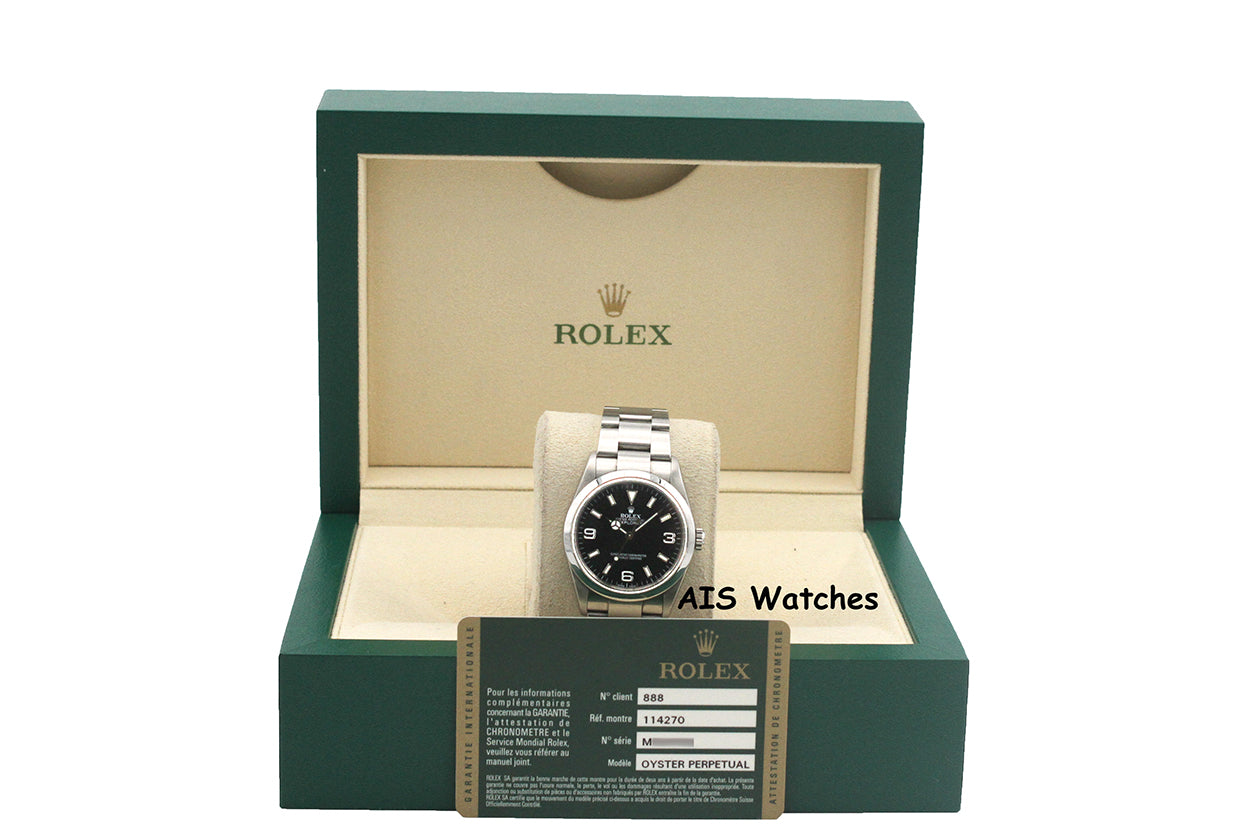 Rolex Explorer 114270 M Serial 36 MM with Papers