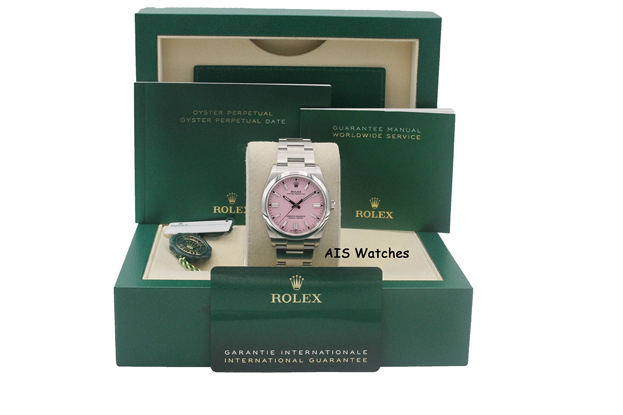 LNIB Rolex 126000 Oyster Perpetual 36MM Candy Pink Dial 2025 Box & Papers