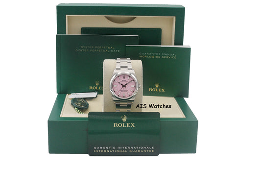LNIB Rolex 126000 Oyster Perpetual 36MM Candy Pink Dial 2025 Box & Papers