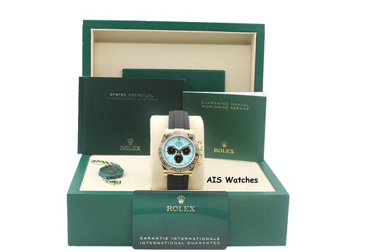 BNIB Rolex 126518LN Daytona Cosmograph 18K Yellow Gold OysterFlex Tiffany Dial BP