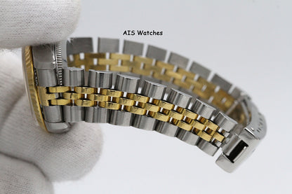 Rolex Ladies Two-Tone DateJust 69173 Champagne Dial 26MM S Serial - 1995 with Papers