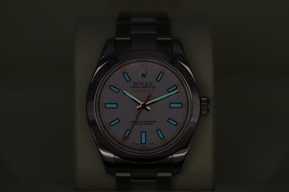Rolex Milgauss 116400 White Dial V Serial Box & Papers