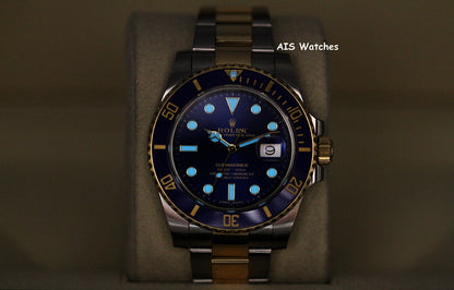 Rolex Submariner 18K YG/SS 116613LB SunBurst Blue Dial Ceramic 40MM 2020 B&P