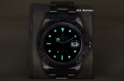 Rolex Explorer II 16570 Black Dial 40MM V Serial Box & Papers