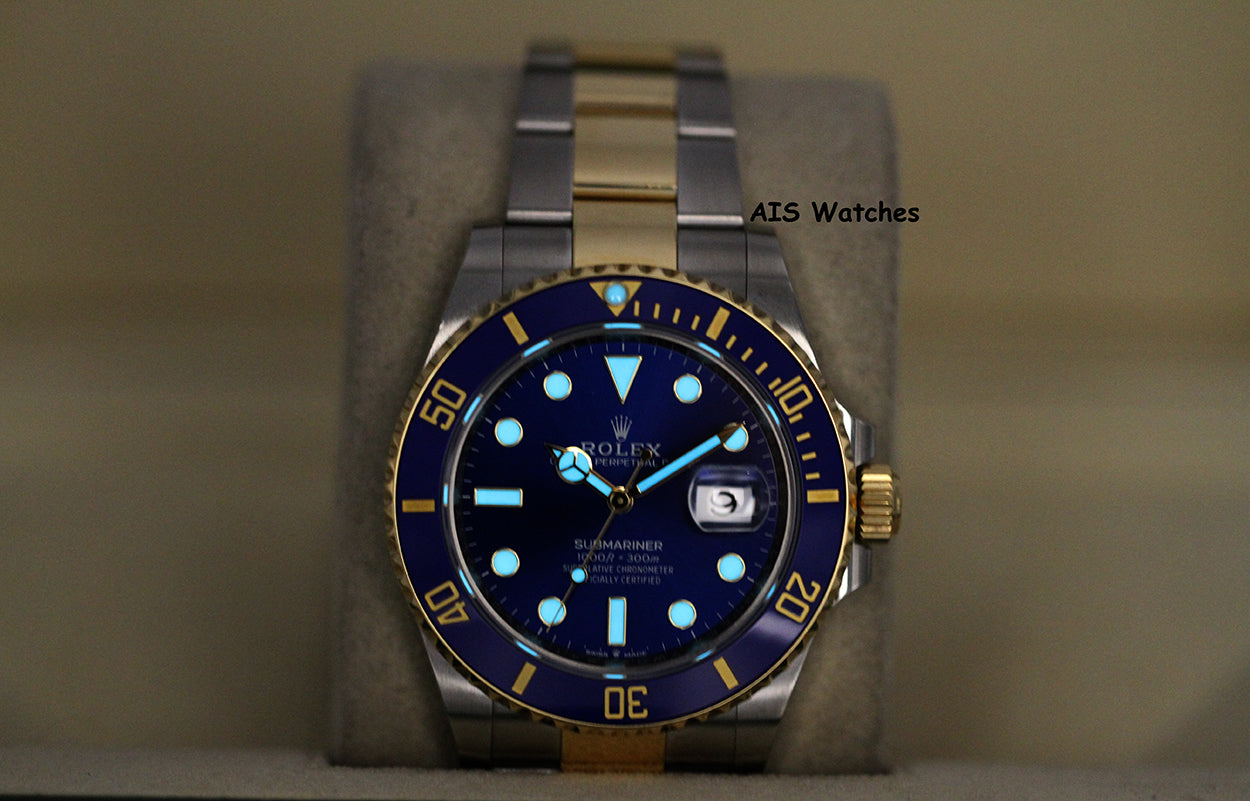 Rolex Submariner 41MM 18k/SS 126613LB SunBurst Blue Dial 2020 Box & Paper