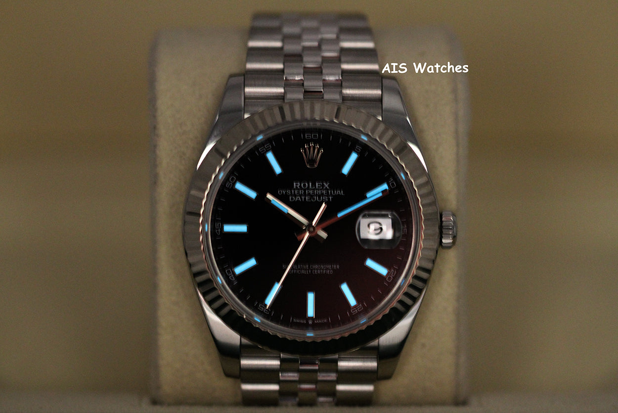 Rolex Datejust 41MM 126334 Black Stick Dial Jubilee 2020 Box & Papers