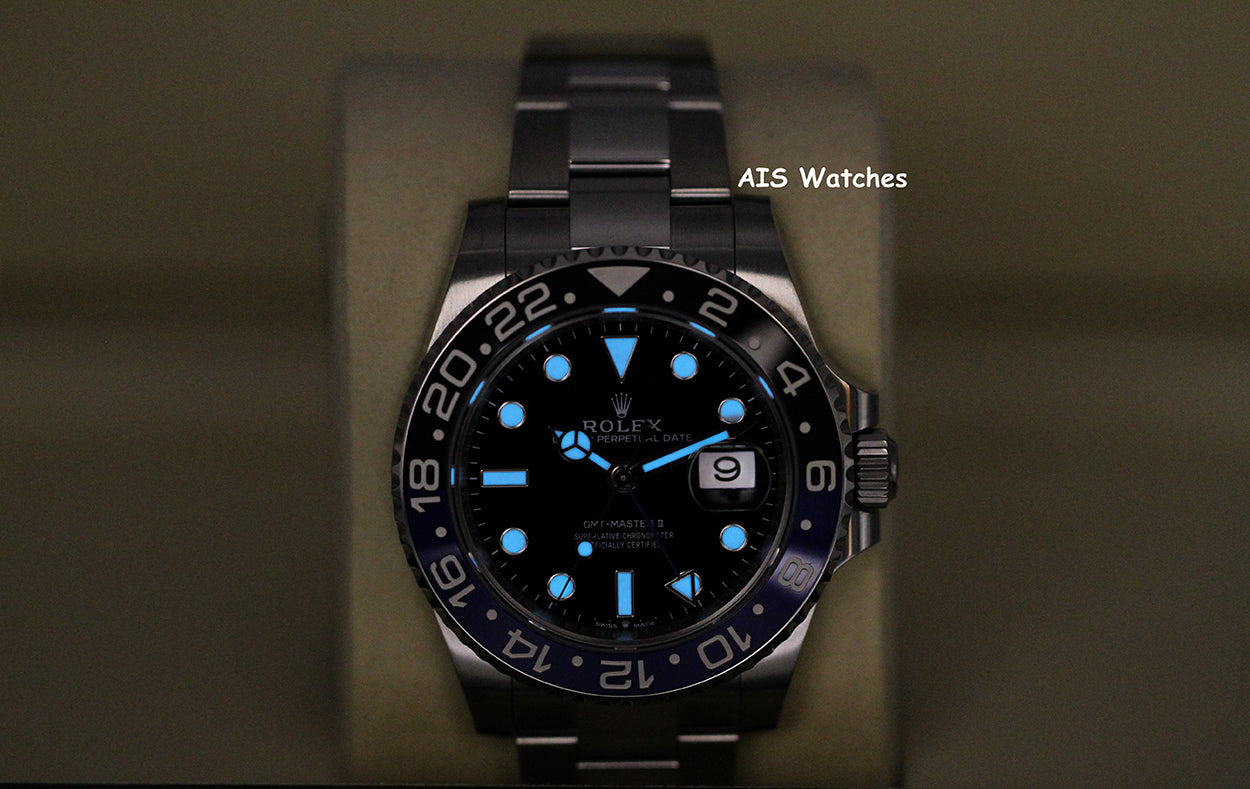 BNIB Rolex GMT Master II 126710BLNR Batman Oyster Bracelet Ceramic Bezel BP