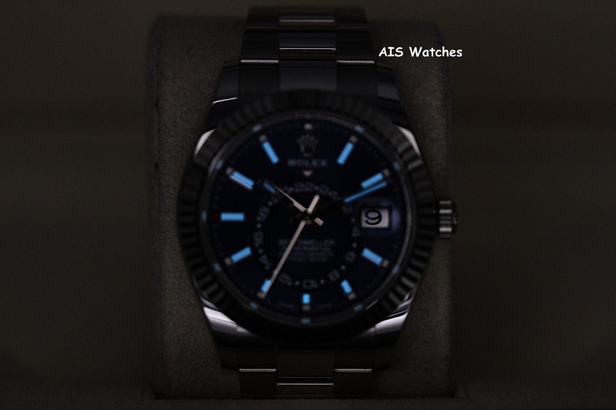 Rolex 326934 Sky-Dweller Stainless Steel Blue Dial Oyster 2021 Box & Papers
