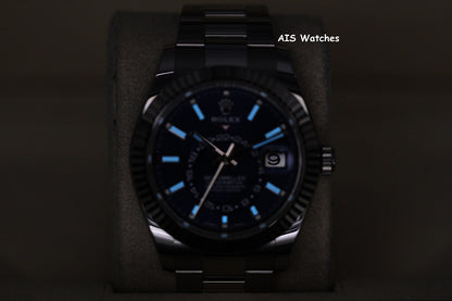 Rolex 326934 Sky-Dweller Stainless Steel Blue Dial Oyster 2021 Box & Papers