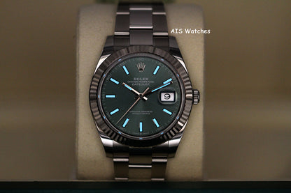 Rolex Datejust 41MM 126334 Mint Green Dial Oyster 2024 Box & Papers