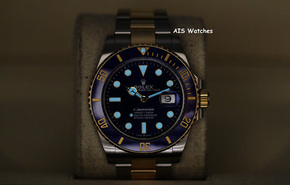 Rolex Submariner 41MM 18k/SS 126613LB SunBurst Blue Dial 2021 Box & Paper