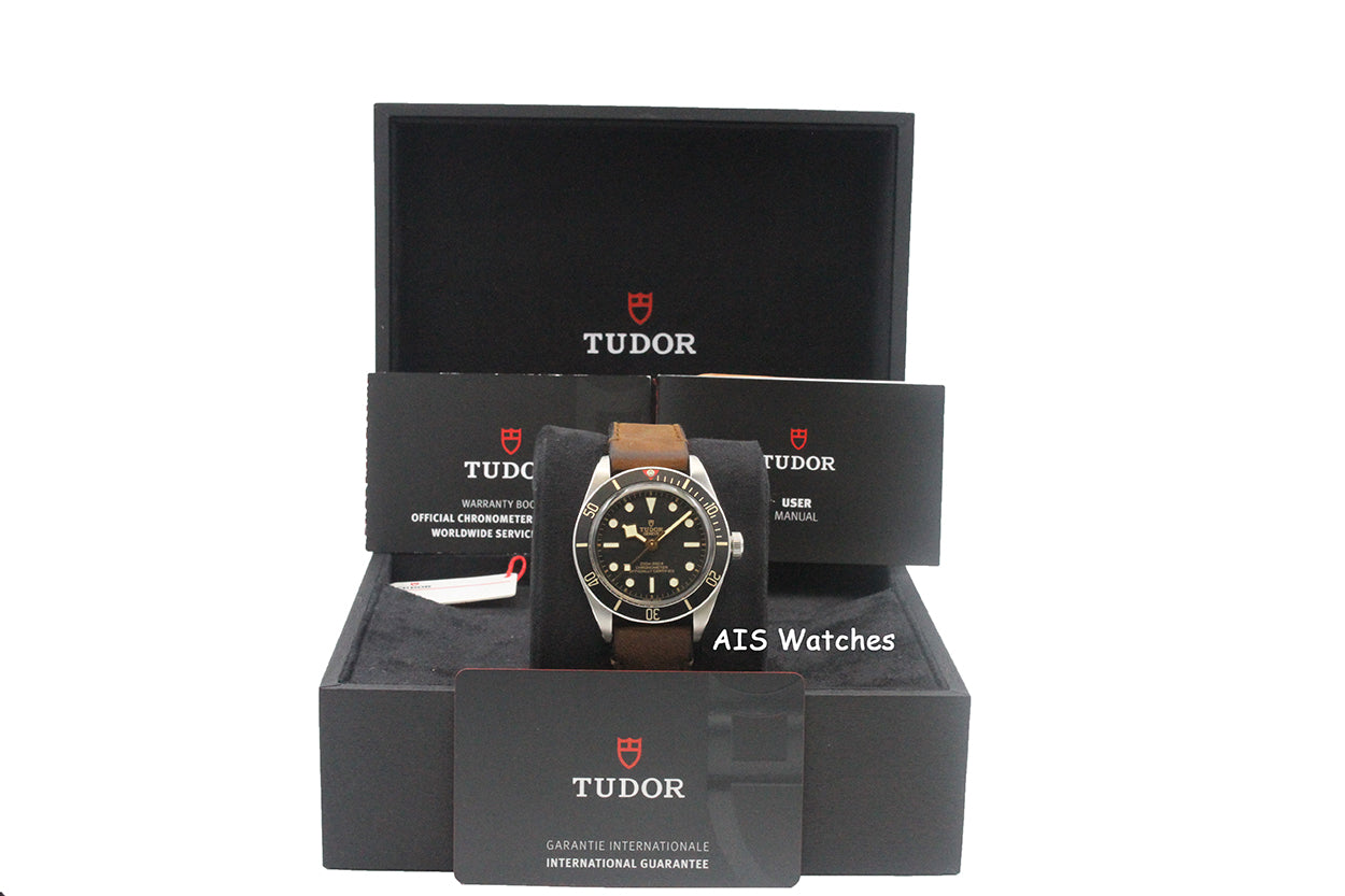 Tudor 79030N Black Bay Fifty-Eight 58 Black Dial 39MM Leather Strap BB58 B&P