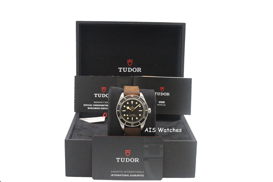 Tudor 79030N Black Bay Fifty-Eight 58 Black Dial 39MM Leather Strap BB58 B&P