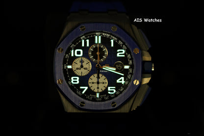 Audemars Piguet Royal Oak 26405CE.00.A030CA.01 Offshore Chrono BLUE Ceramic B&P