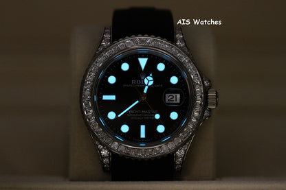 BNIB Rolex Yachtmaster 226679TBR Baguette Diamonds White Gold OysterFlex 42MM