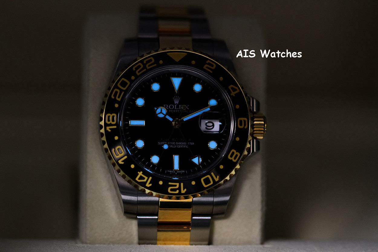 Rolex GMT Master II 18K/SS 116713LN 40MM Black Dial 2015 Box & Paper