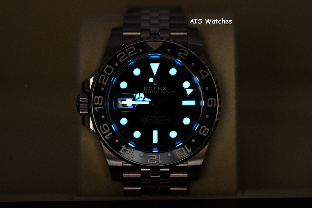 BNIB Rolex GMT Master II 126720VTNR Sprite Lefty Jubilee Black / Green BP