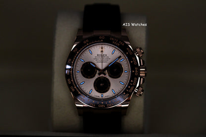 BNIB Rolex 126515LN Daytona Cosmograph 18K Rose Gold OysterFlex Sundust Dial BP