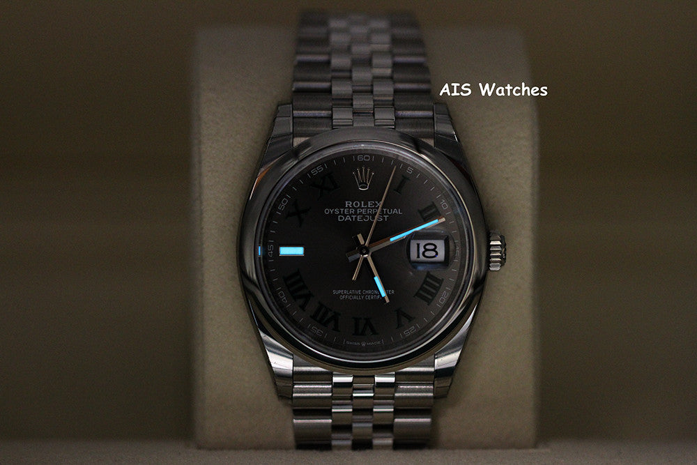 BNIB Rolex Datejust 36MM 126200 Slate Roman Dial Jubilee Box & Papers