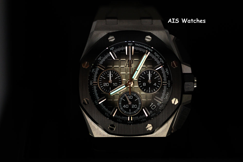 BNIB Audemars Piguet 26420SO.OO.A600CA.01 Royal Oak Offshore 43MM Taupe Dial BP