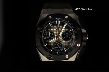 BNIB Audemars Piguet 26420SO.OO.A600CA.01 Royal Oak Offshore 43MM Taupe Dial BP