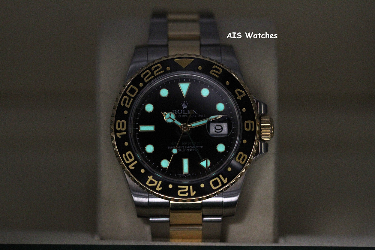 Rolex GMT Master II 18K/SS 116713LN 40MM Black Dial 2016 Box & Paper