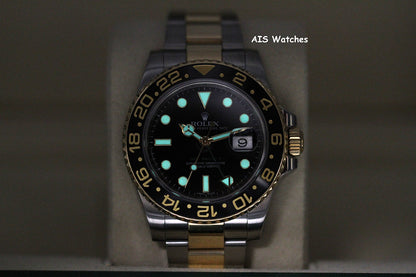 Rolex GMT Master II 18K/SS 116713LN 40MM Black Dial 2016 Box & Paper