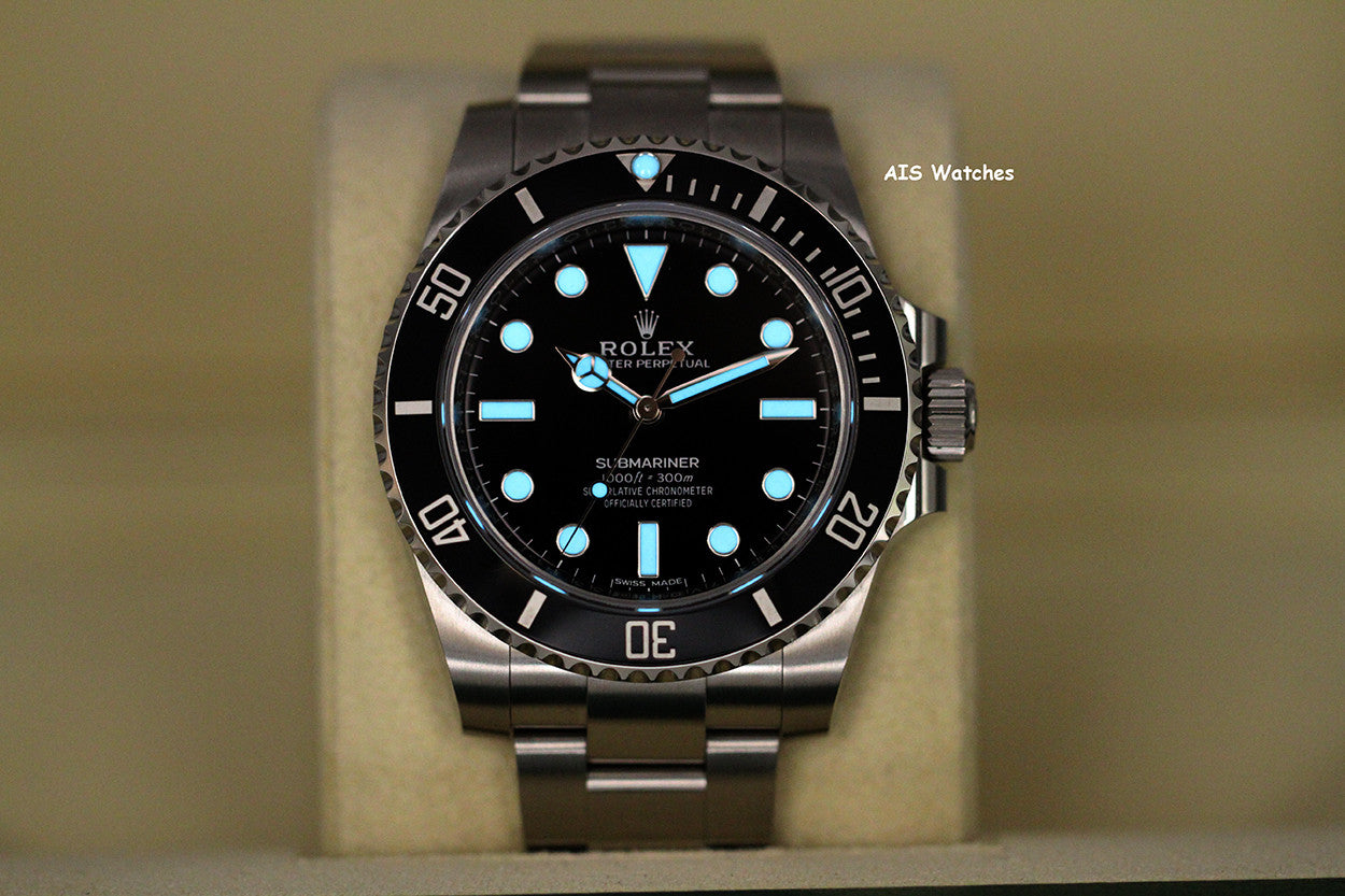 Rolex Submariner 114060 No Date 40MM Ceramic Bezel 2019 Box & Papers
