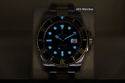 Rolex Submariner 18k/SS 116613LN Black Dial 2018 Box & Papers
