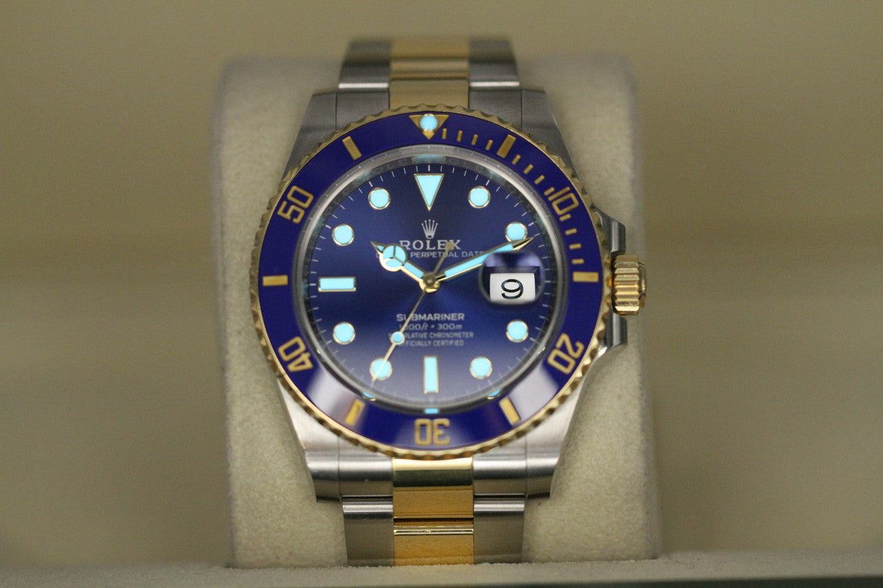 Rolex Submariner 41MM 18k/SS 126613LB SunBurst Blue Dial 2021 Box &Paper