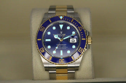 Rolex Submariner 41MM 18k/SS 126613LB SunBurst Blue Dial 2021 Box &Paper