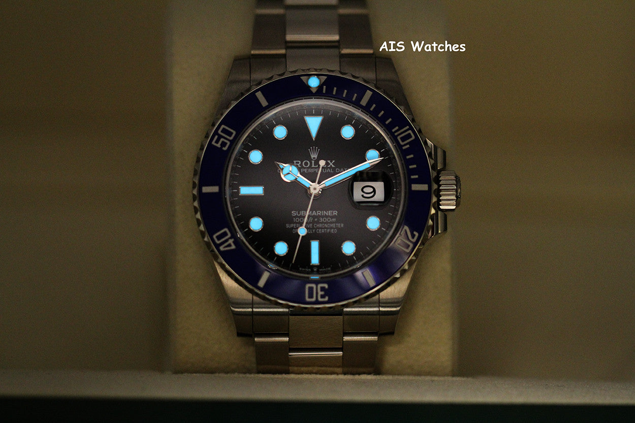 Rolex Submariner Ceramic 126619LB 18K White Gold Blue Bezel B&P