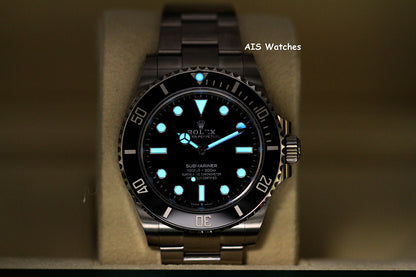 BNIB Rolex Submariner Ceramic No Date 124060 41MM Box & Paper