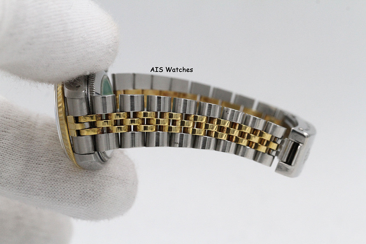 Rolex Ladies Two-Tone DateJust 69173 White Computer Dial 26MM R Serial - 1988 with Papers